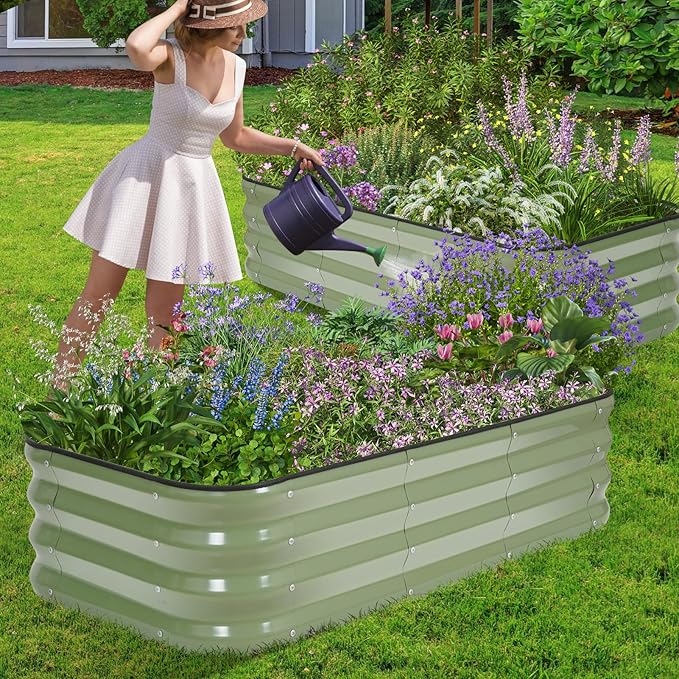 1MORE Raised Garden Bed -4X2X1 Galvanized Planter Box - Image 9