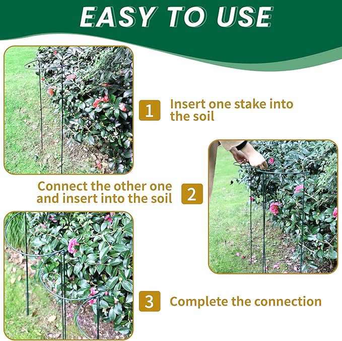 TCBWFY 14" Dx32 H Plant Supports Stakes - Image 5