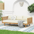 Christopher Knight Home Claremont Outdoor 3 Seater Acacia Wood Daybed by ChristopherKnightHome