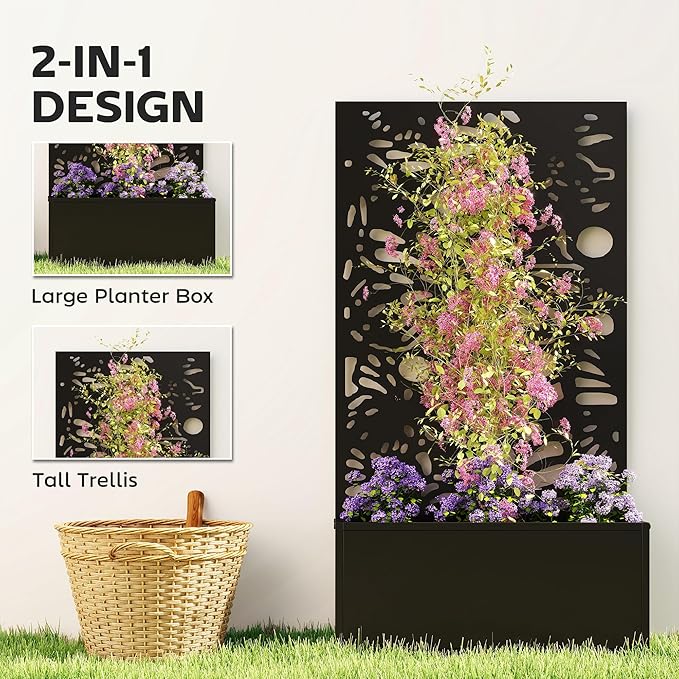 Outsunny Metal Raised Garden Bed - Image 3