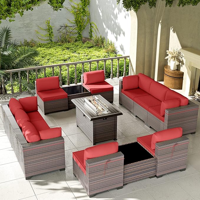 Kullavik 13 Pieces Outdoor Patio Furniture Set by KULLAVIK