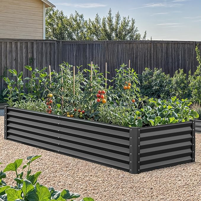 YITAHOME 6x3x1.5 ft Galvanized Raised Garden Bed Kit, Large Metal Planter Box - Image 2