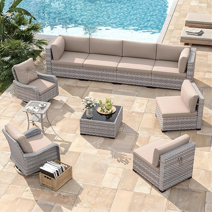 8-Seat Modern Patio Furniture Set - Image 2