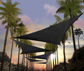 Amgo Custom Size 5' x 5' x 5' Black Triangle Sun Shade Sail UPF50+ AGTAPRT12 by Amgo