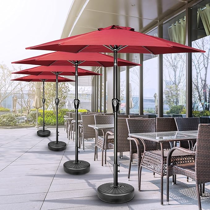 Simple Deluxe 9' Patio Umbrella Outdoor Table Market Yard Umbrella - Image 7