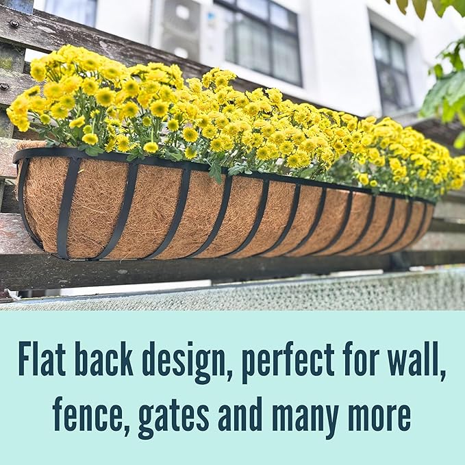 LaLaGreen Wall Hanging Planters Long Window Flower Box Planter - Image 4