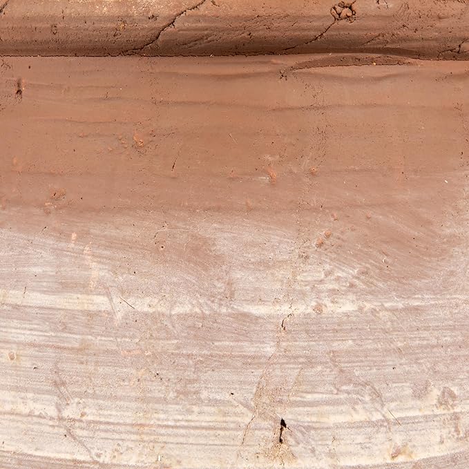 Creative Co-Op Large Orange & Whitewashed Terracotta Urn - Image 6