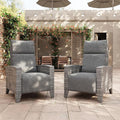 IDEALHOUSE Wicker Outdoor Recliner Reclining Patio Chairs by IDEALHOUSE