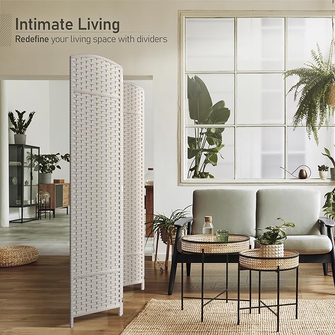 Sorbus 4 Panel Room Divider 6 ft. Tall - Image 2