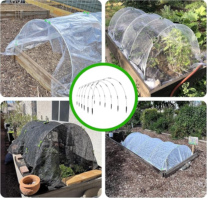 8FT Garden Hoops Grow Tunnel Kit - Image 7