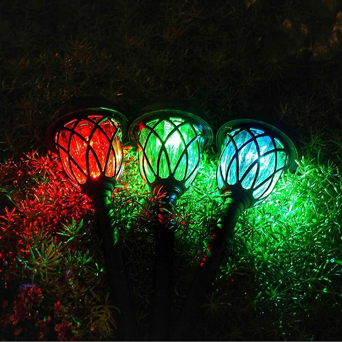 EXCMARK 10 Pack Color Changing Solar Lights Outdoor Decorative - Image 3