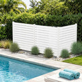 Kozyard 50" W x 48" H Outdoor Privacy Screens Aluminum Post, Air Conditioner by Kozyard