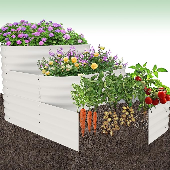 GarveeLife Galvanized Tiered Raised Garden Bed Kit - Image 6