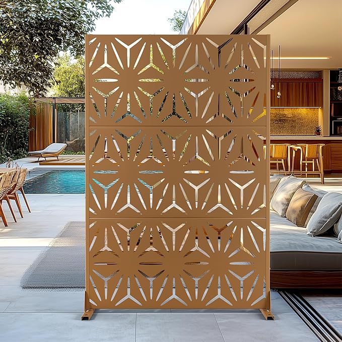 Outdoor Privacy Screen, Freestanding Privacy Fence Panels by FENCY