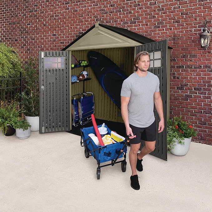 Rubbermaid Resin Outdoor Storage Shed - Image 11