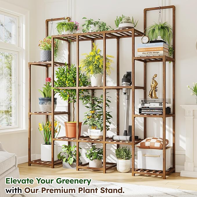 EnHomee Plant Stand Indoor for Multiple Plants Stand Outdoor - Image 4