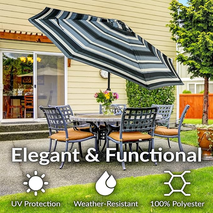 Sunnydaze Outdoor Patio Umbrella - Image 3