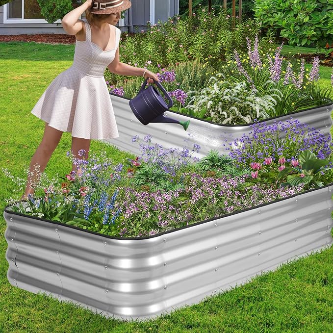 1MORE Raised Garden Bed -5X3X1 Galvanized Planter Box - Image 4