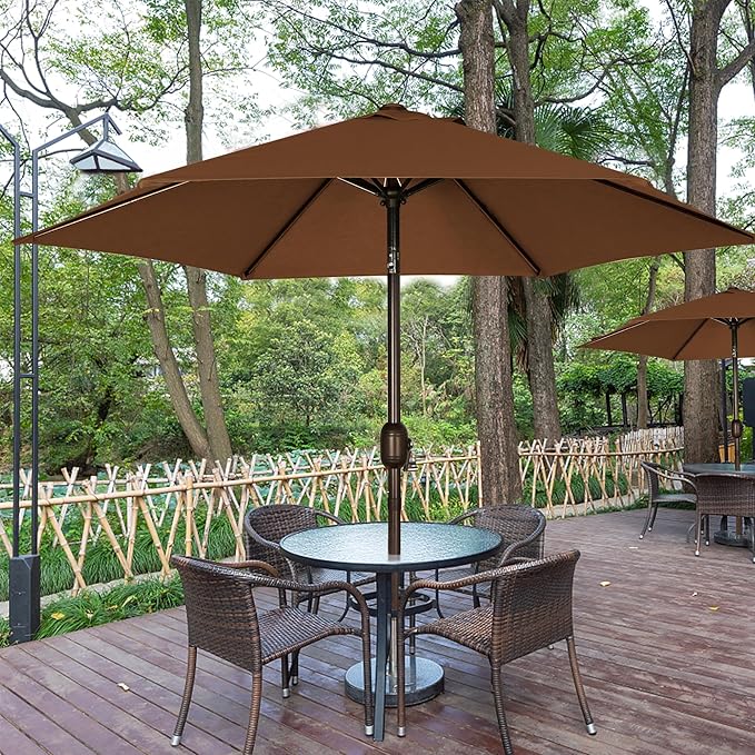 Blissun 7.5 ft Patio Umbrella, Yard Umbrella, Outdoor Market Umbrella - Image 6