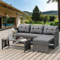 Shintenchi 3-Piece Outdoor Patio Furniture Sets, Wicker Patio Conversation Sets by Shintenchi