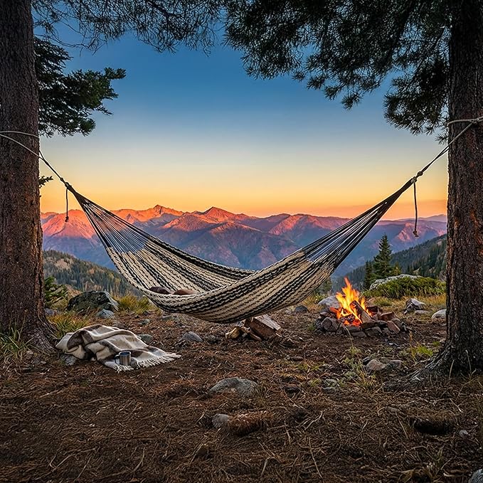 Sunnydaze Handwoven XXL Thick Cord Mayan Double Hammock - Image 6