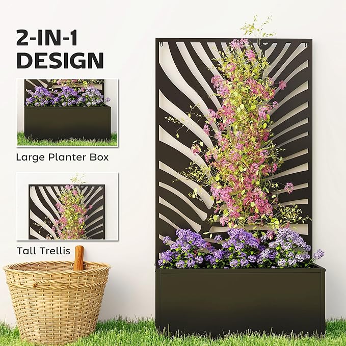 Outsunny Metal Raised Garden Bed - Image 3