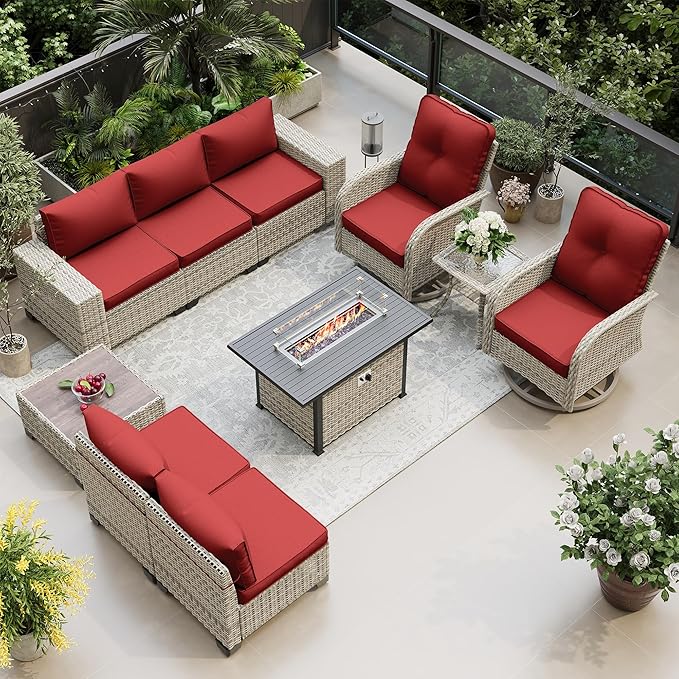 10-Piece Outdoor Patio Furniture Set by MuphyersPatioFurniture