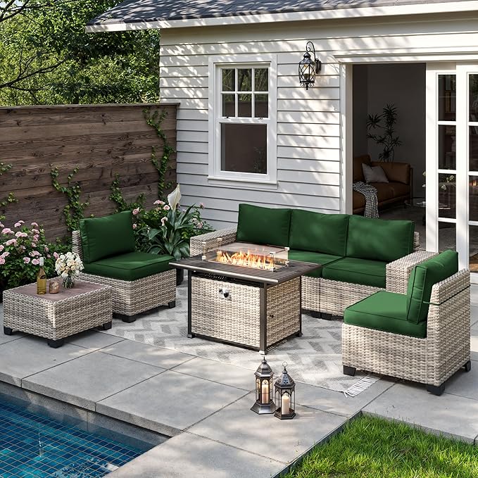 7-Piece Outdoor Patio Furniture Set by MuphyersPatioFurniture
