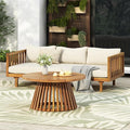 Merax Outdoor Acacia Wood Conversation Set by Merax