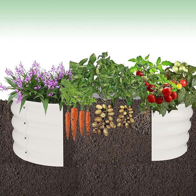 Garvee 2 Pack Galvanized Raised Garden Bed, Outdoor Planter Box - Image 5