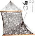 Lazy Daze Hammocks Double Rope Hammock, 2 Person Traditional Outdoor Hand Woven by LazyDazeHammocks