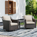 Joyside Wicker Patio Furniture Sets, 3 Pieces Upgraded Large Size Outdoor by Joyside
