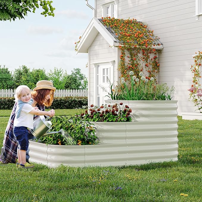 GarveeLife Galvanized Tiered Raised Garden Bed Kit - Image 3