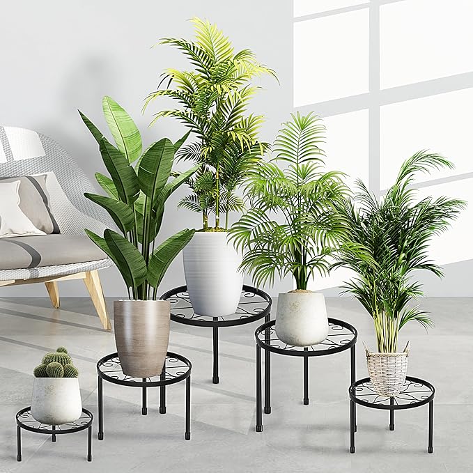 CADANI 5 Pack Metal Plant Stands - Image 5