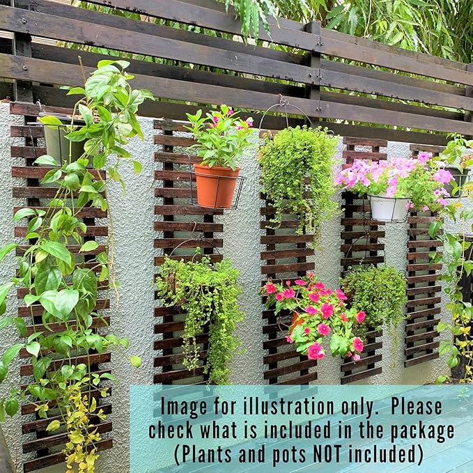 ShopLaLa Wall Planter – 3 Pack Wooden Hanging Planter - Image 8