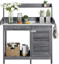 Yaheetech Outdoor Potting Bench Table, Garden Workstation w/Metal by Yaheetech