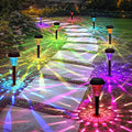 Solar Pathway Lights Outdoor Waterproof 16 Pack Color Changing Garden Light by Tisejoy