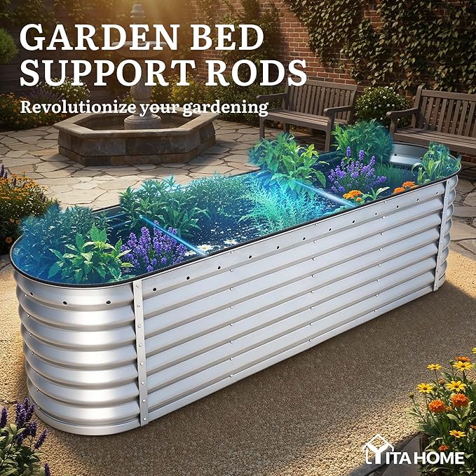 YITAHOME 24" Tall 9 in 1 Large Raised Garden Bed Kit, Outdoor Above Ground - Image 7