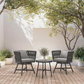 Grand patio Swivel Rope Wicker Chairs Set of 2, Patio Dining Chairs by GrandPatio