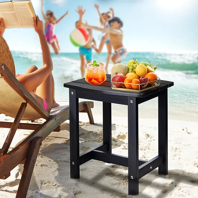 Y&M Outdoor Side Table, HIPS Adirondack Small Single Table, Waterproof Square - Image 5
