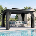Outsunny 10' x 12' Outdoor Patio Gazebo, Heavy Duty Gazebo Canopy Shelter by Outsunny