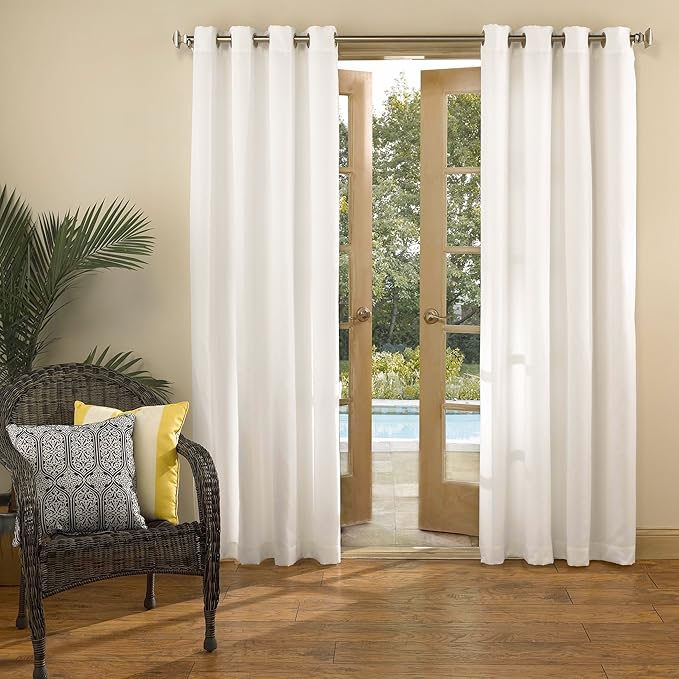 Sun Zero Marina Indoor/Outdoor UV Protectant Energy Efficient Grommet Curtain - Image 5