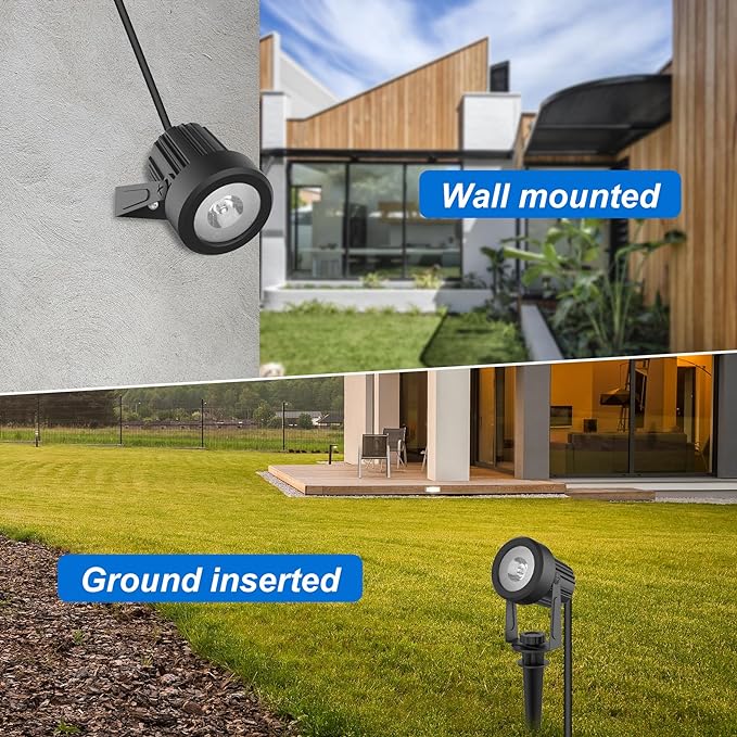 Solar Spot Lights Outdoor, Dusk to Dawn Landscape Spotlights IP65 Waterproof - Image 6