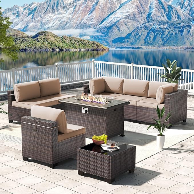 Kullavik 8 Pieces Outdoor Patio Furniture Set by KULLAVIK