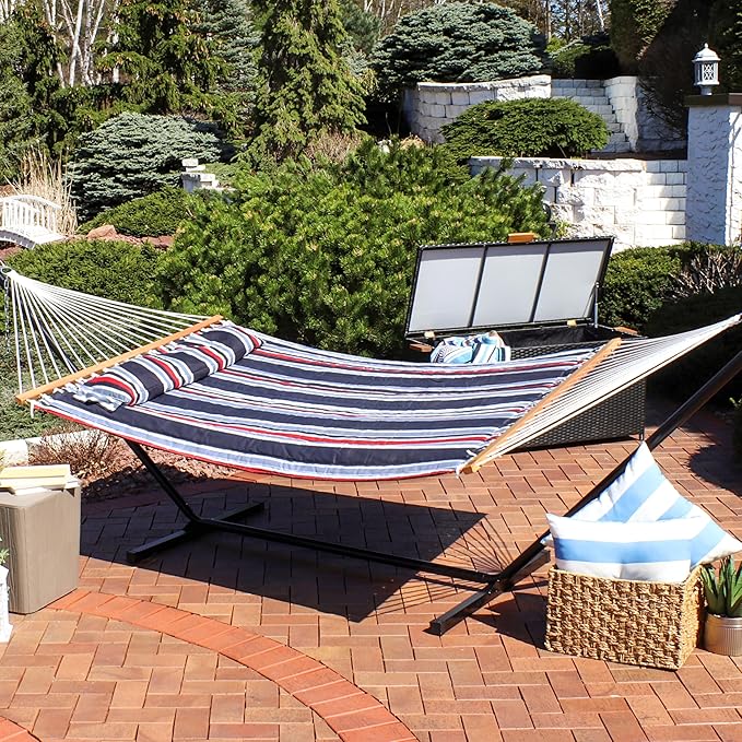 Sunnydaze Quilted Outdoor Hammock - Image 9
