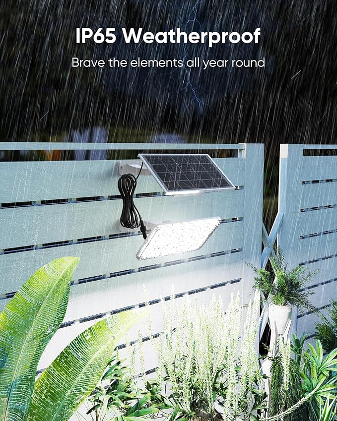 1000 Lumen 299 LED Solar Dusk to Dawn Light Outdoor JACKYLED Solar Powered - Image 7