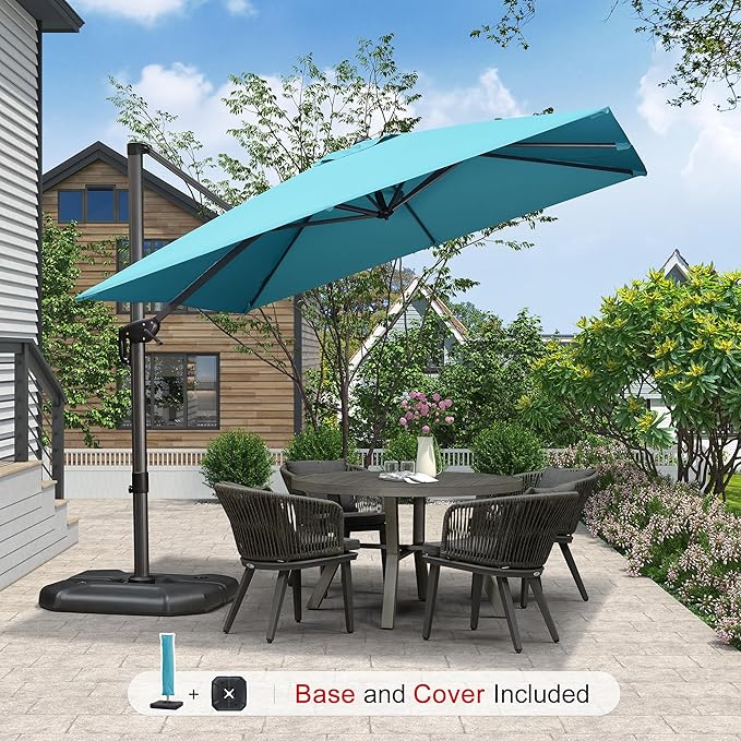 PURPLE LEAF 9'×9' Patio Umbrella - Image 2