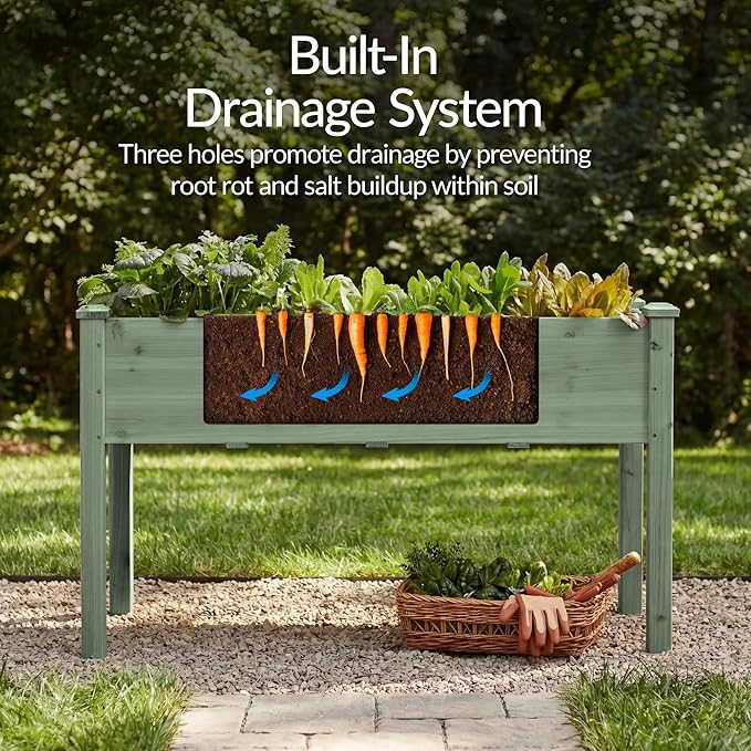 Best Choice Products 48x24x30in Raised Garden Bed, Elevated Wood Planter Box - Image 4