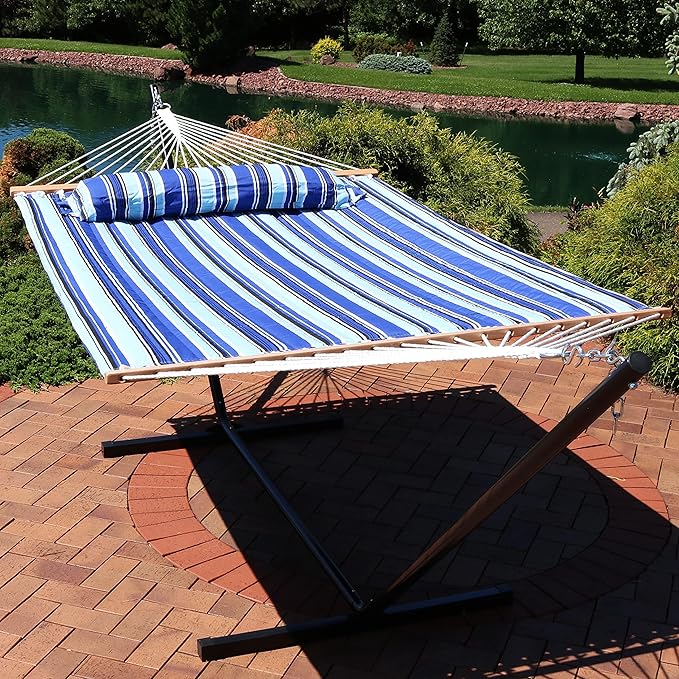Sunnydaze Quilted Outdoor Hammock - Image 8
