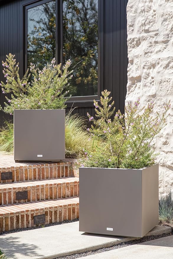 Veradek Block Series Cube Plastic Planter - Image 7